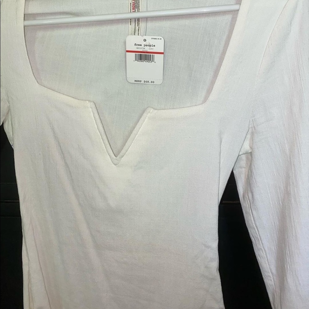 Free people white bodysuit